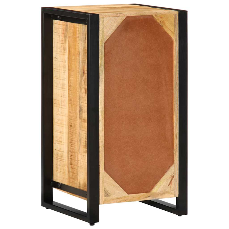 Schubladenschrank 40x40x75 cm Raues Massivholz Mango