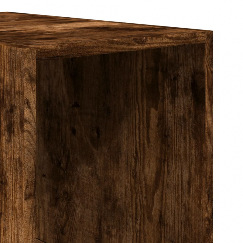 Kleiderschrank Räuchereiche 30x50x200 cm Holzwerkstoff