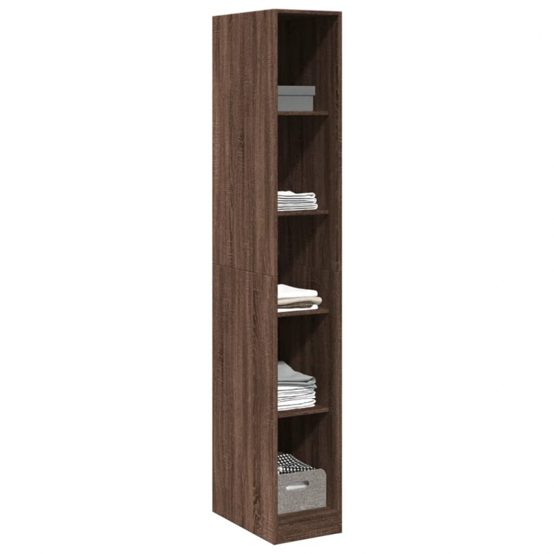 Kleiderschrank Braun Eichen-Optik 30x50x200 cm Holzwerkstoff