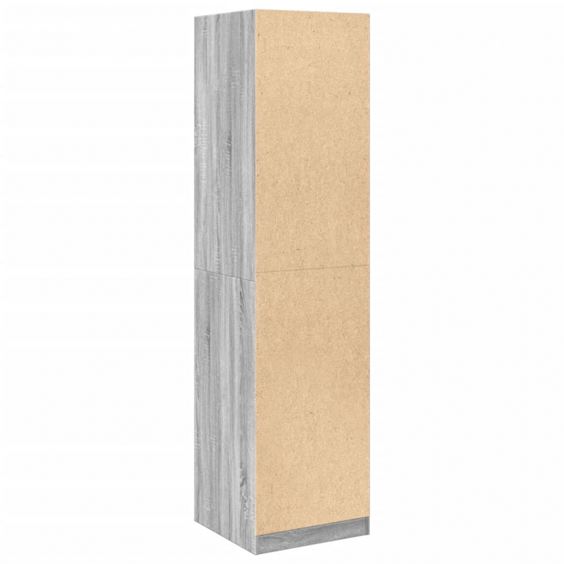 Kleiderschrank Grau Sonoma 50x50x200 cm Holzwerkstoff