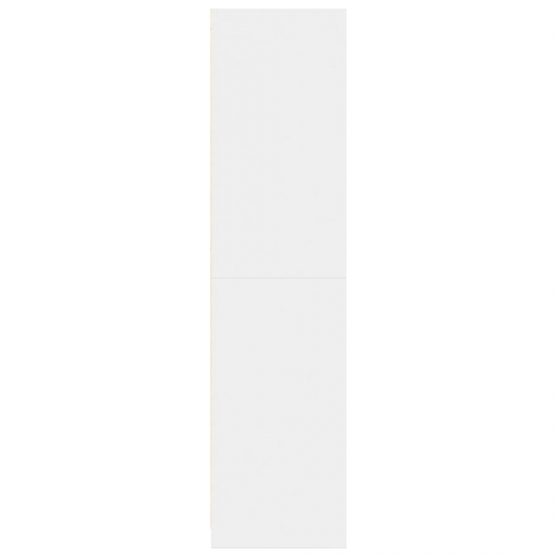 Kleiderschrank Weiß 80x50x200 cm Holzwerkstoff