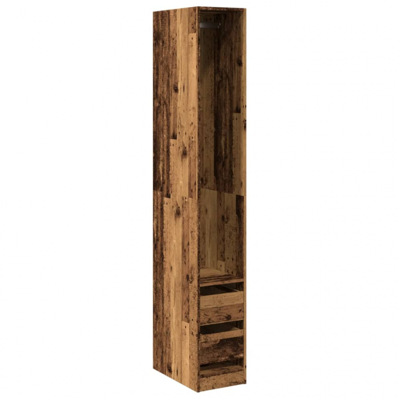 Kleiderschrank Altholz-Optik 30x50x200 cm Holzwerkstoff