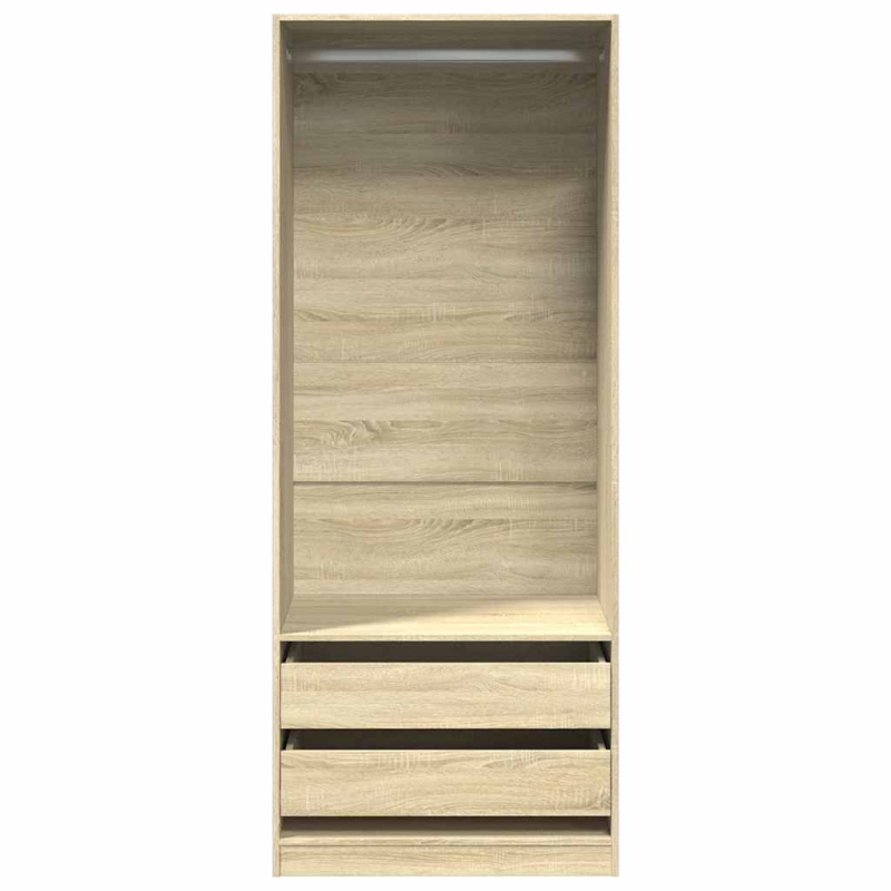 Kleiderschrank Sonoma-Eiche 80x50x200 cm Holzwerkstoff