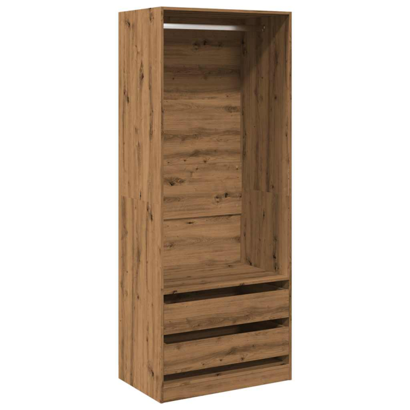 Kleiderschrank Artisan-Eiche 80x50x200 cm Holzwerkstoff