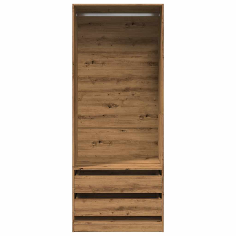 Kleiderschrank Artisan-Eiche 80x50x200 cm Holzwerkstoff