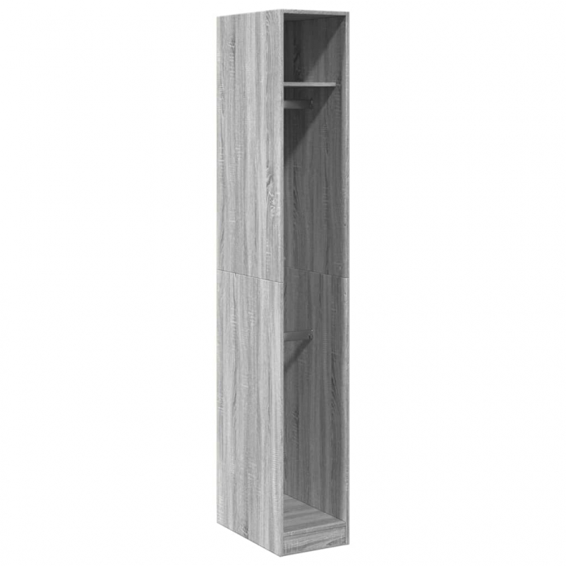 Kleiderschrank Grau Sonoma 30x50x200 cm Holzwerkstoff