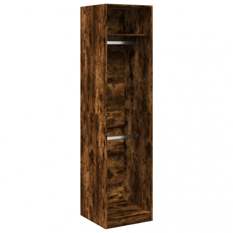 Kleiderschrank Räuchereiche 50x50x200 cm Holzwerkstoff