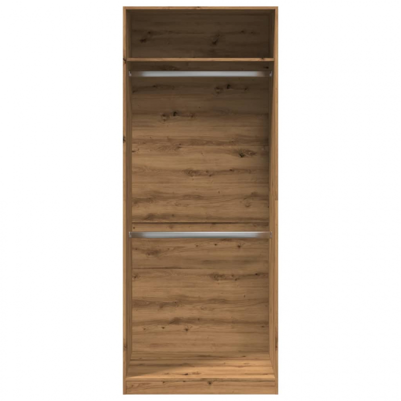 Kleiderschrank Artisan-Eiche 80x50x200 cm Holzwerkstoff