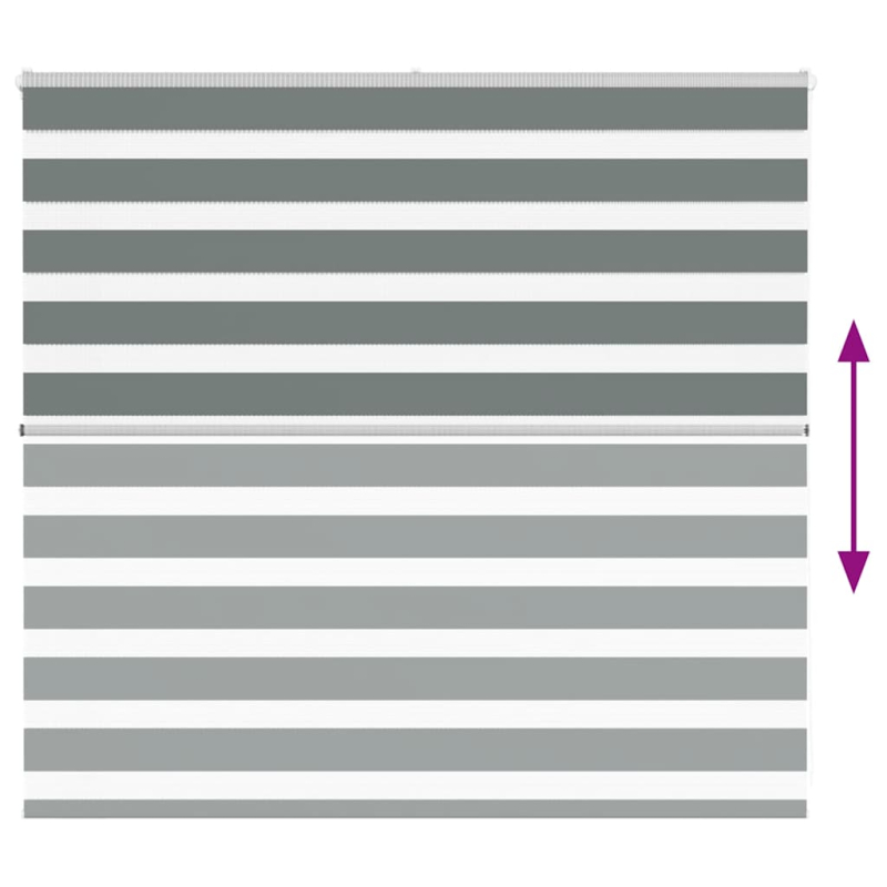 Zebrarollo Dunkelgrau 160x100 cm Stoffbreite 155,9 cm Polyester