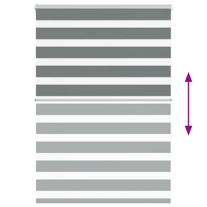 Zebrarollo Dunkelgrau 105x150cm Stoffbreite 100,9 cm Polyester