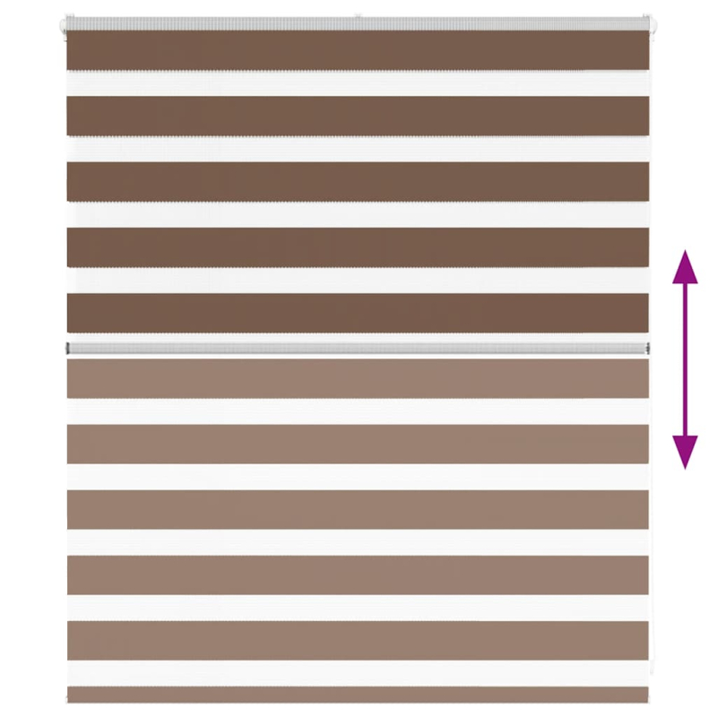 Zebrarollo Braun 125x100 cm Stoffbreite 120,9 cm Polyester