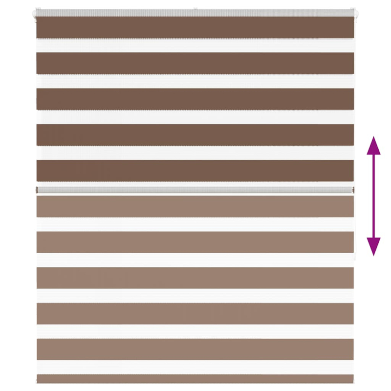 Zebrarollo Braun 120x150 cm Stoffbreite 115,9 cm Polyester
