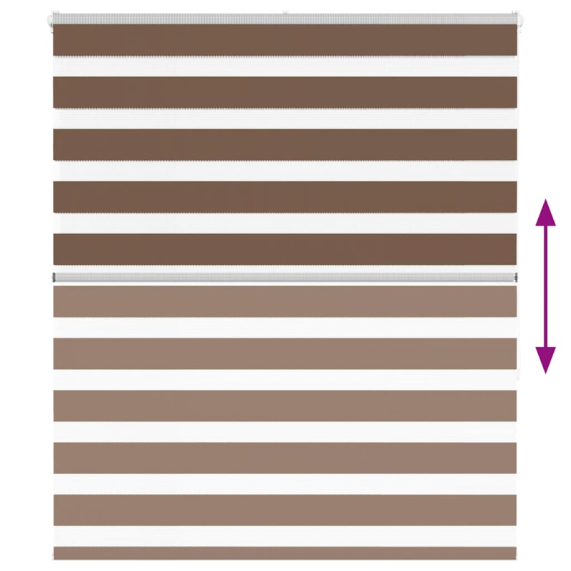 Zebrarollo Braun 135x150 cm Stoffbreite 130,9 cm Polyester