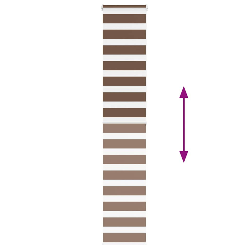 Zebrarollo Braun 50x200 cm Stoffbreite 45,9 cm Polyester