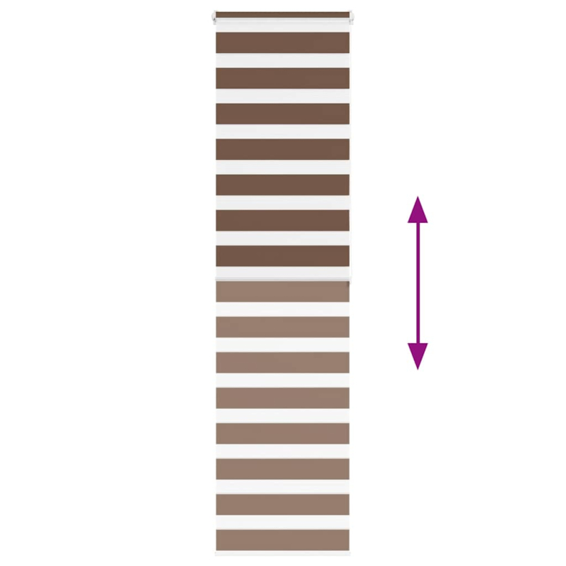 Zebrarollo Braun 65x200 cm Stoffbreite 60,9 cm Polyester