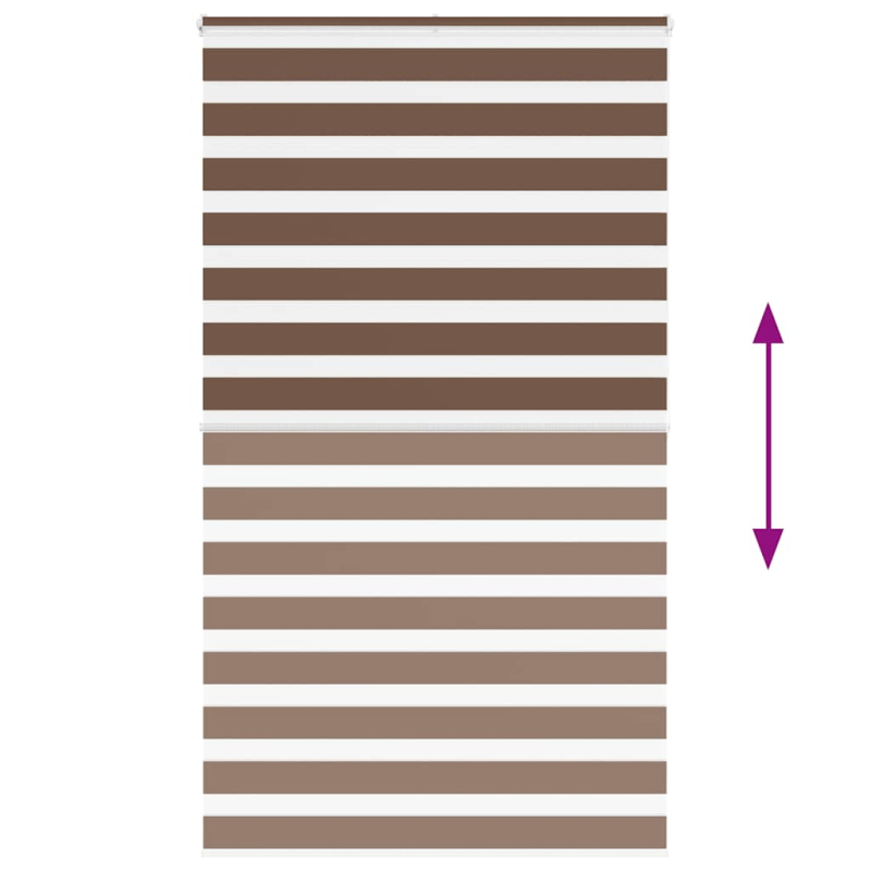 Zebrarollo Braun 125x200 cm Stoffbreite 120,9 cm Polyester