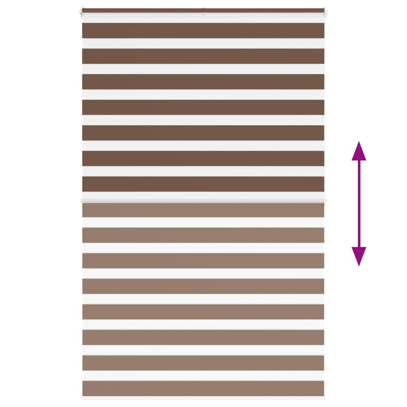 Zebrarollo Braun 150x200 cm Stoffbreite 145,9 cm Polyester