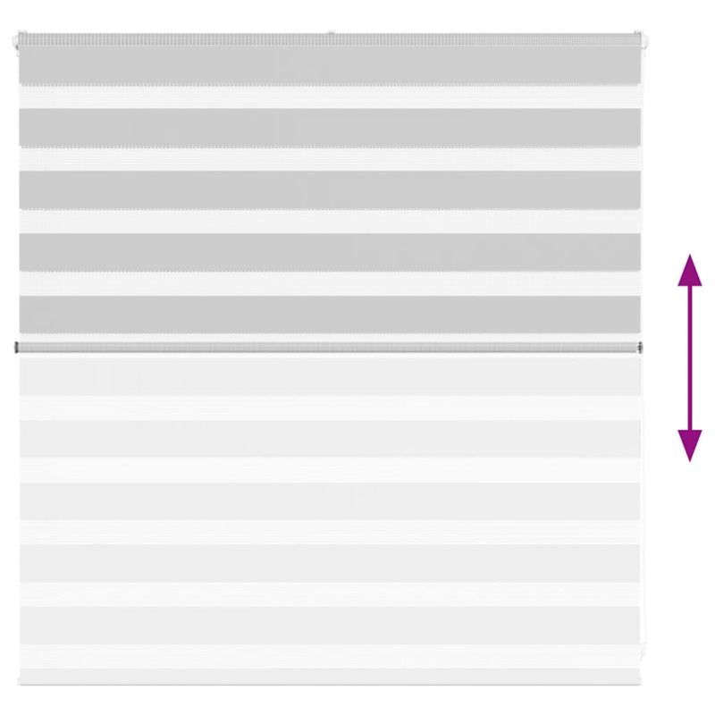 Zebrarollo Hellgrau 140x100 cm Stoffbreite 135,9 cm Polyester