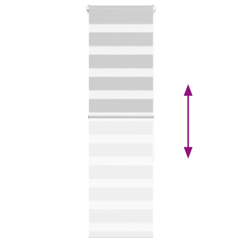 Zebrarollo Hellgrau 50x150 cm Stoffbreite 45,9 cm Polyester