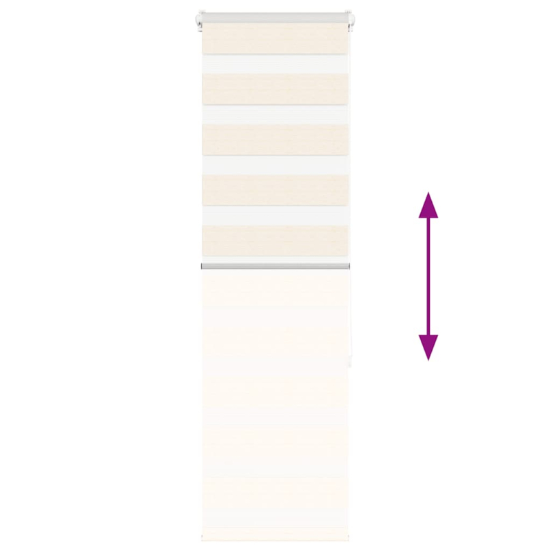 Zebrarollo Marmorbeige 45x150 cm Stoffbreite 40,9 cm Polyester