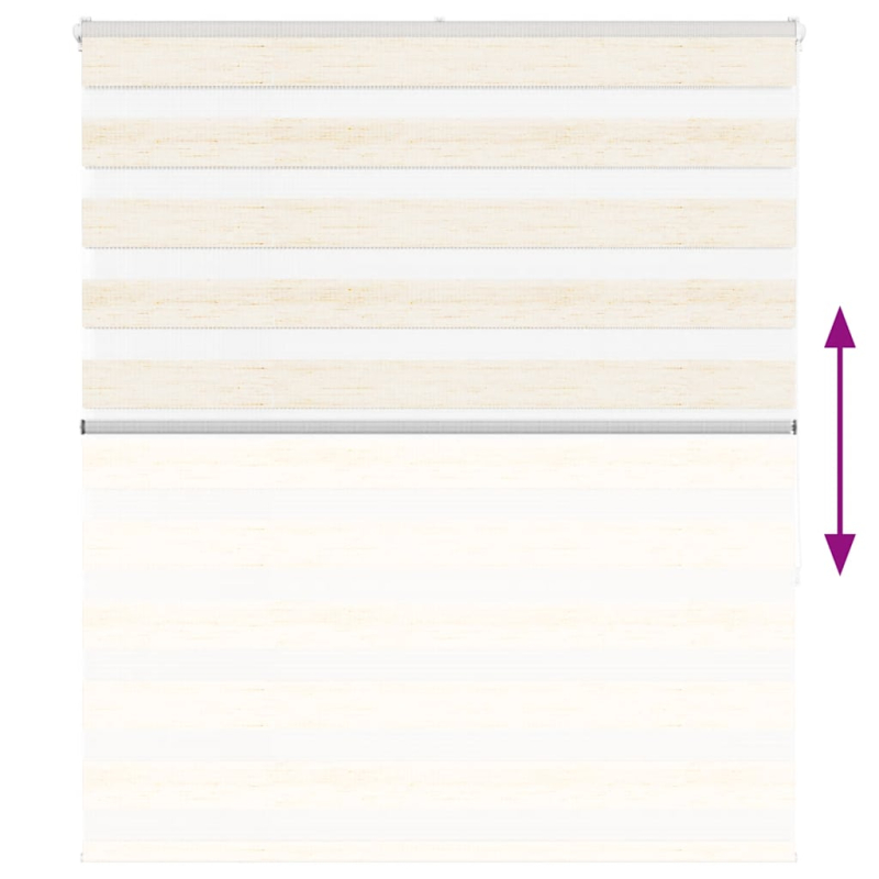 Zebrarollo Marmorbeige 125x150cm Stoffbreite 120,9 cm Polyester