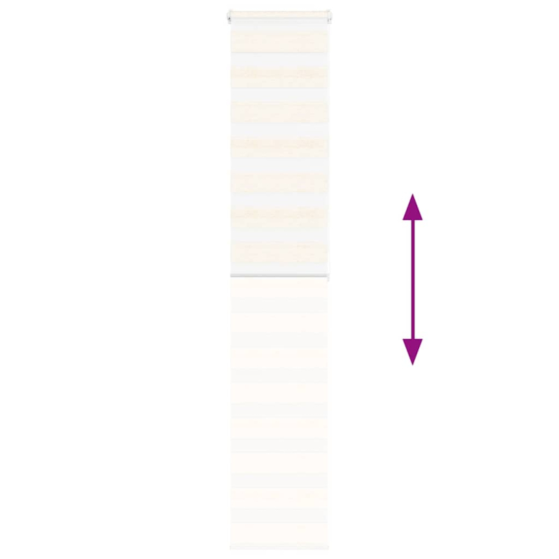 Zebrarollo Marmorbeige 40x200 cm Stoffbreite 35,9 cm Polyester