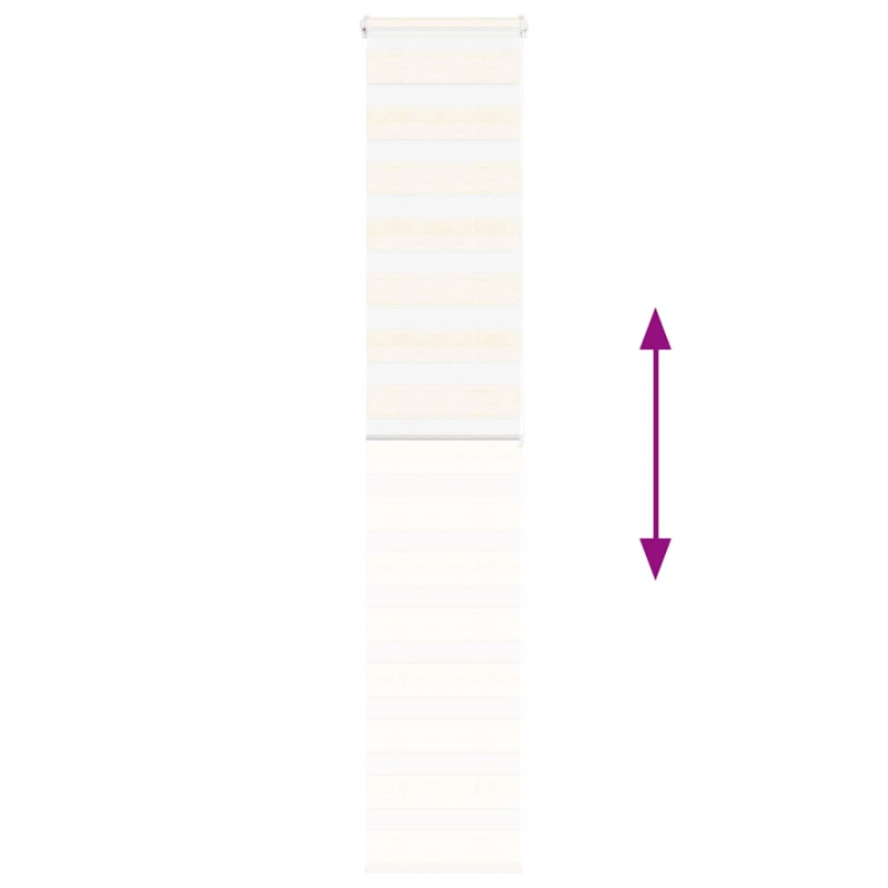 Zebrarollo Marmorbeige 45x200 cm Stoffbreite 40,9 cm Polyester