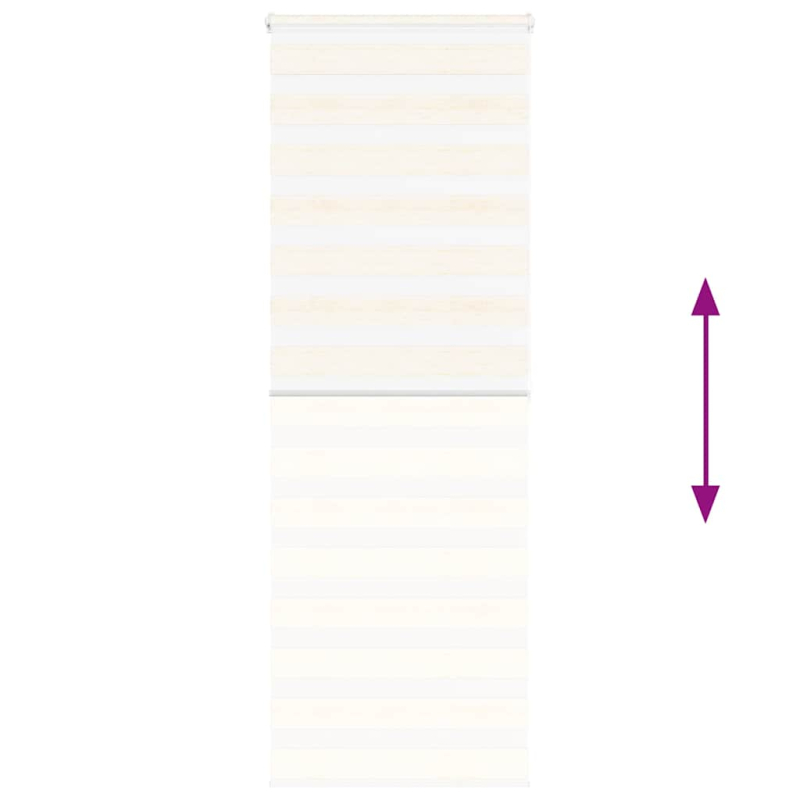 Zebrarollo Marmorbeige 70x200 cm Stoffbreite 65,9 cm Polyester