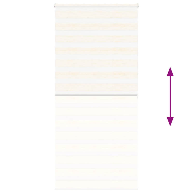 Zebrarollo Marmorbeige 105x200cm Stoffbreite 100,9 cm Polyester