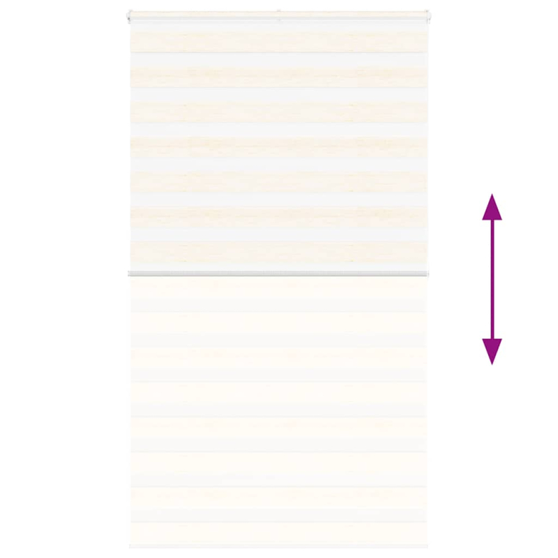 Zebrarollo Marmorbeige 130x200cm Stoffbreite 125,9 cm Polyester