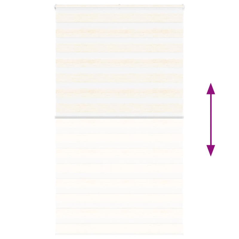 Zebrarollo Marmorbeige 135x200cm Stoffbreite 130,9 cm Polyester