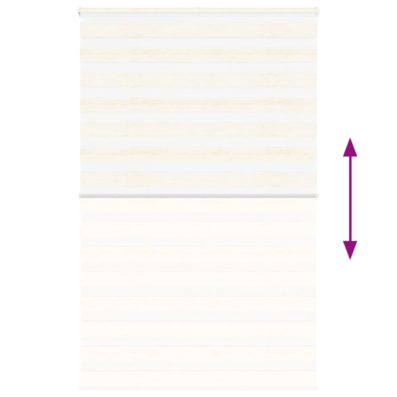 Zebrarollo Marmorbeige 140x200cm Stoffbreite 135,9 cm Polyester