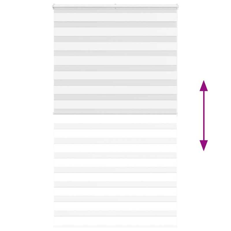 Zebrarollo Weiß 125x200 cm Stoffbreite 120,9 cm Polyester