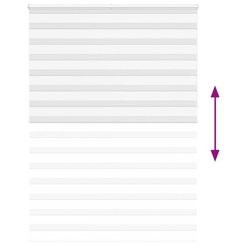 Zebrarollo Weiß 155x200 cm Stoffbreite 150,9 cm Polyester