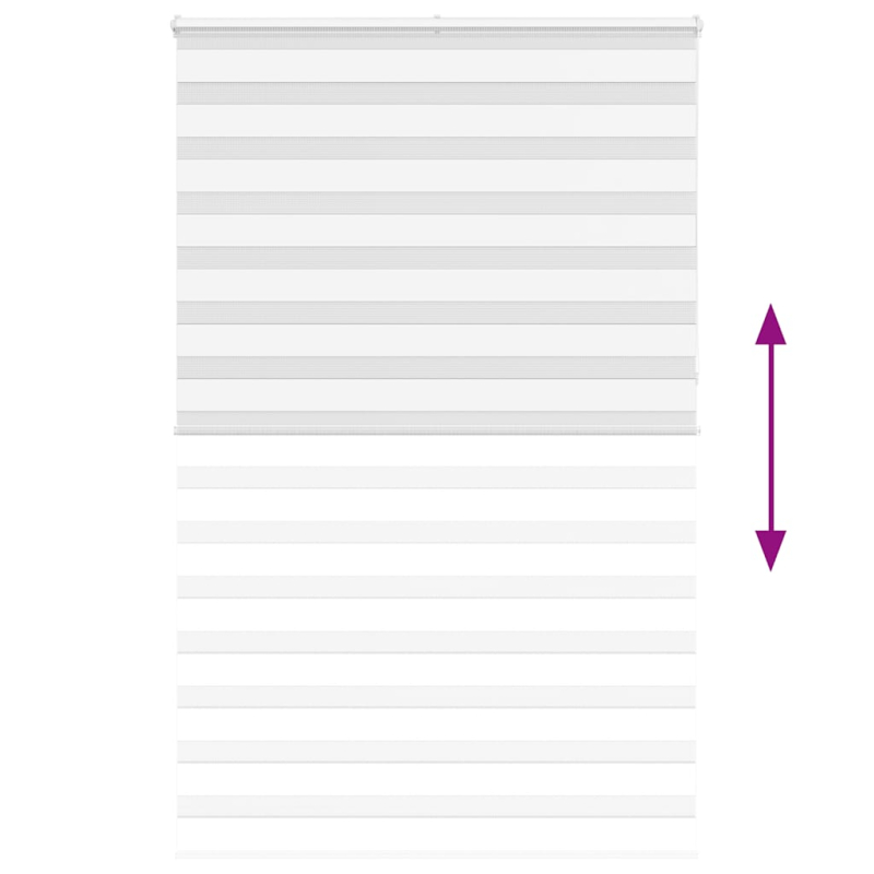 Zebrarollo Weiß 145x230 cm Stoffbreite 140,9 cm Polyester