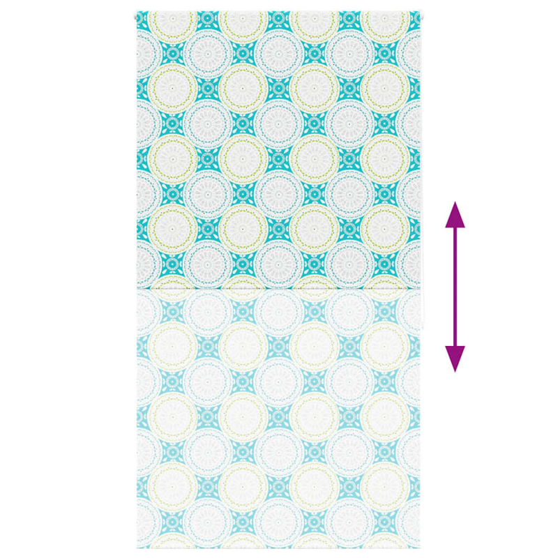 Duschrollo 140x240 cm Stoffbreite 136 cm