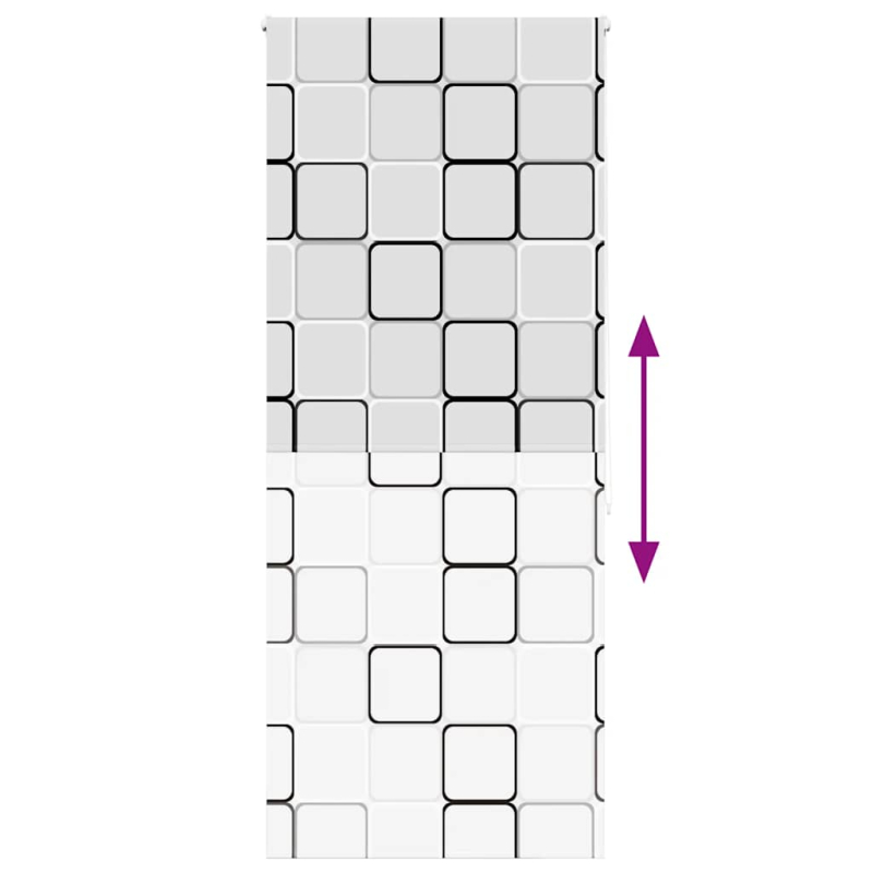 Duschrollo 110x240 cm Stoffbreite 106 cm