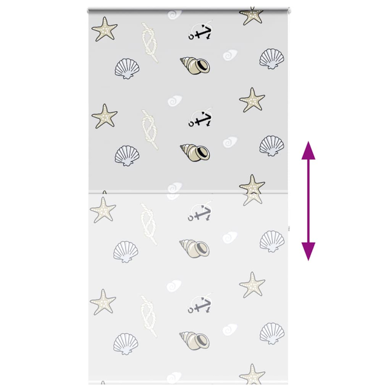 Duschrollo mit Kassette 120x240 cm Stoffbreite 116 cm