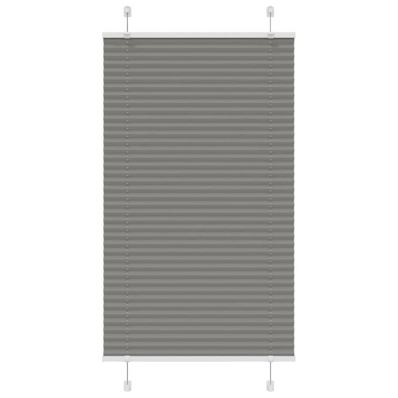Plissee Anthrazit 80x100 cm Stoffbreite 79,4 cm Polyester