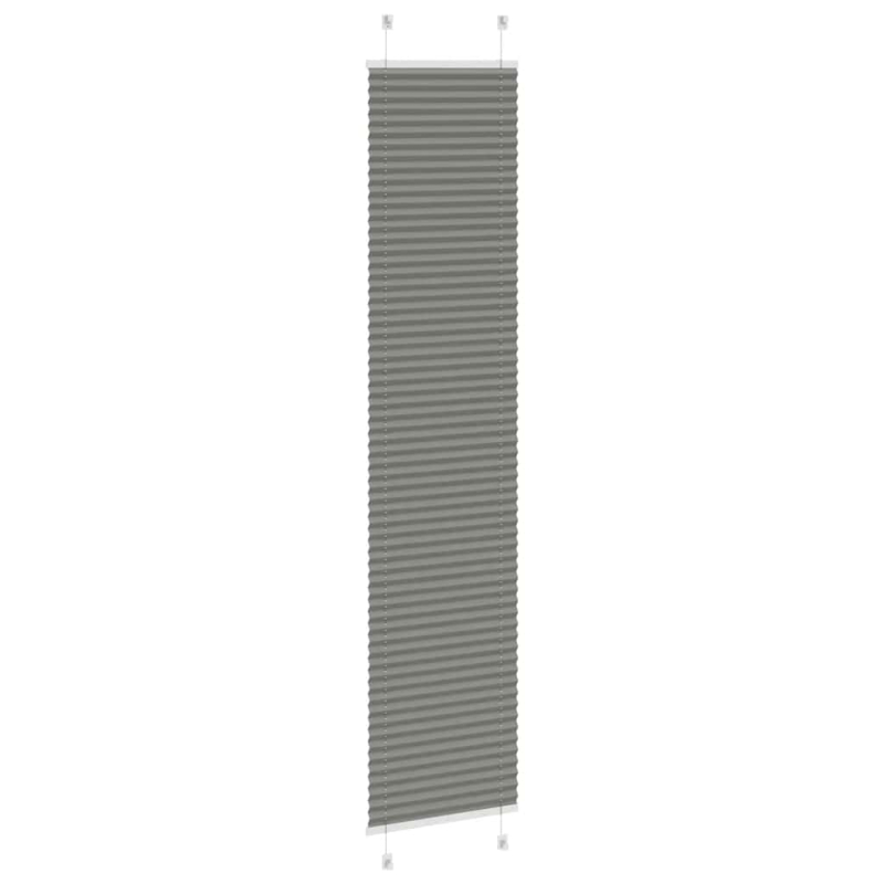 Plissee Anthrazit 45x200 cm Stoffbreite 44,4 cm Polyester