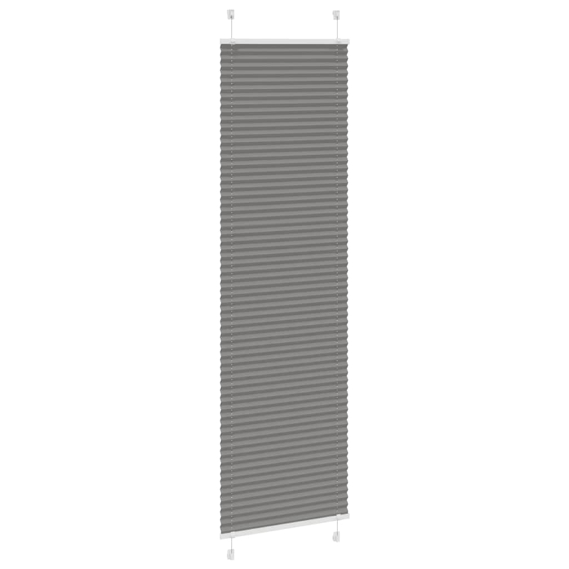 Plissee Anthrazit 55x200 cm Stoffbreite 54,4 cm Polyester
