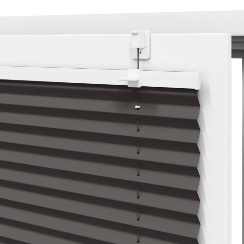 Plissee Schwarz 45x100 cm Stoffbreite 44,4 cm Polyester