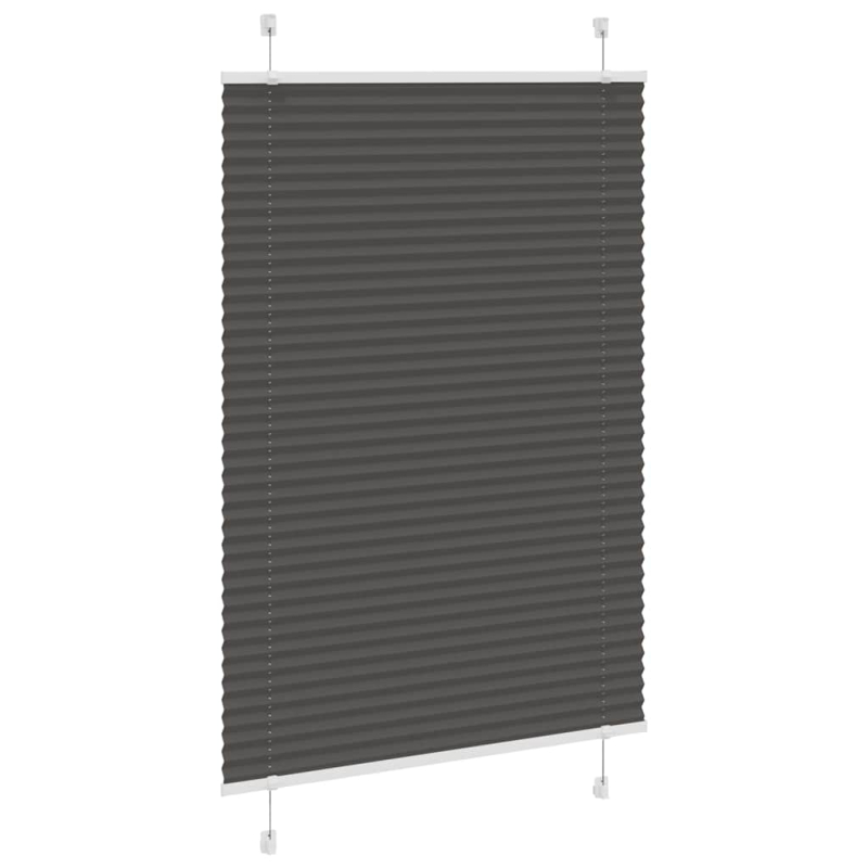 Plissee Schwarz 90x150 cm Stoffbreite 89,4 cm Polyester