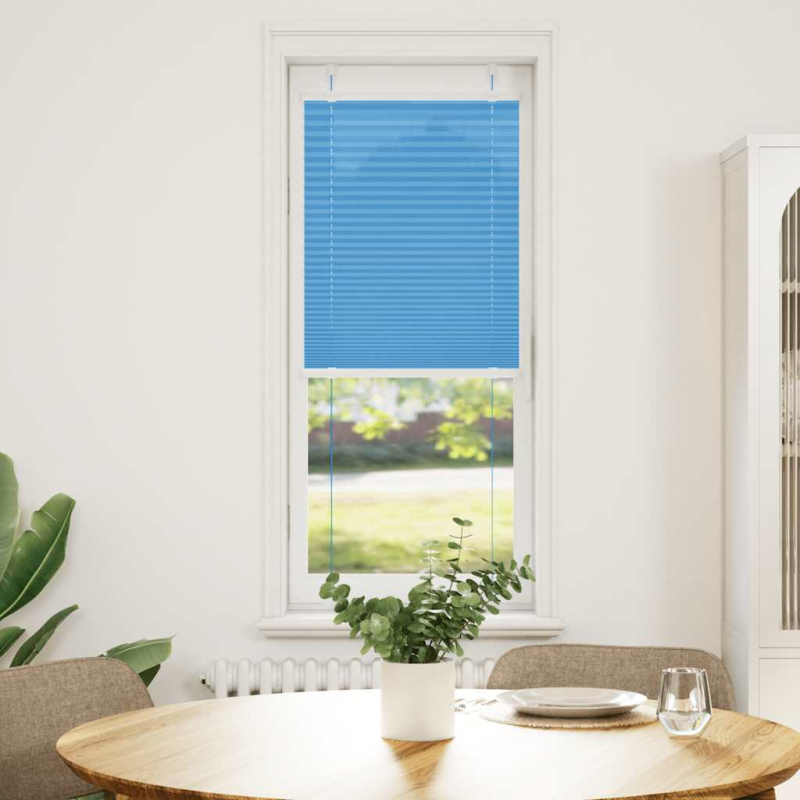 Plissee Blau 50x100 cm Stoffbreite 49,4 cm Polyester