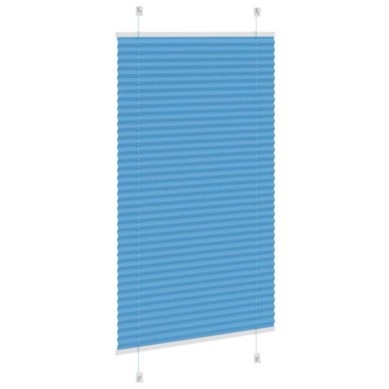 Plissee Blau 75x100 cm Stoffbreite 74,4 cm Polyester