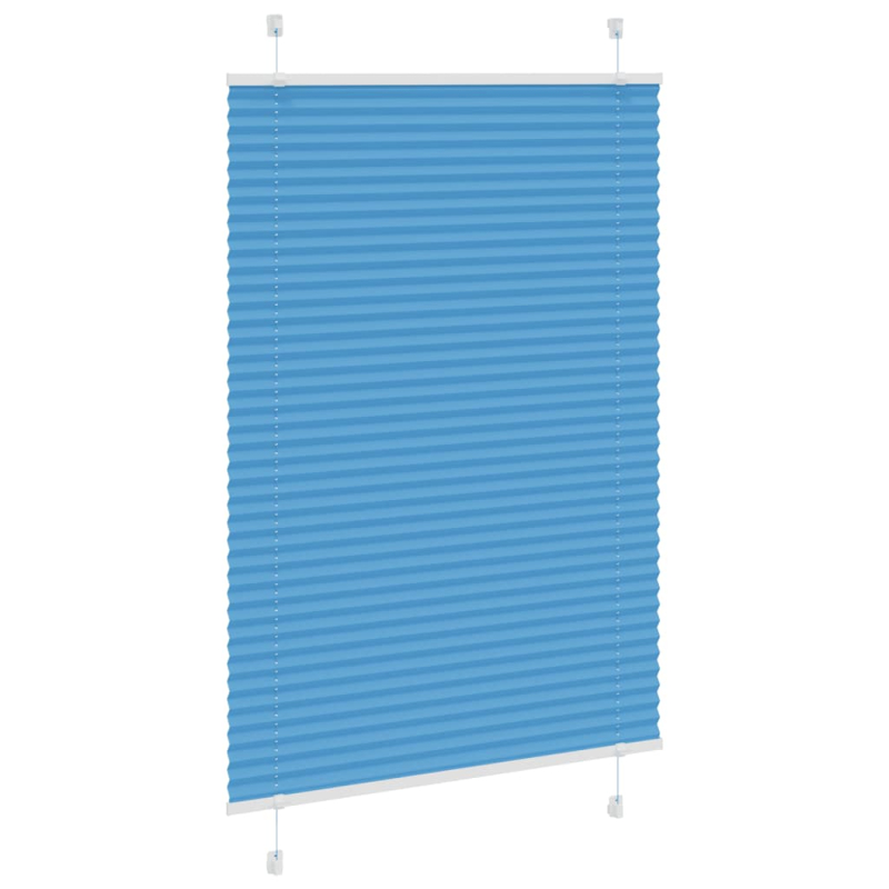 Plissee Blau 85x100 cm Stoffbreite 84,4 cm Polyester