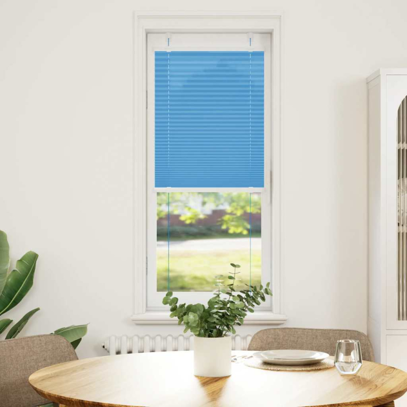 Plissee Blau 50x150 cm Stoffbreite 49,4 cm Polyester