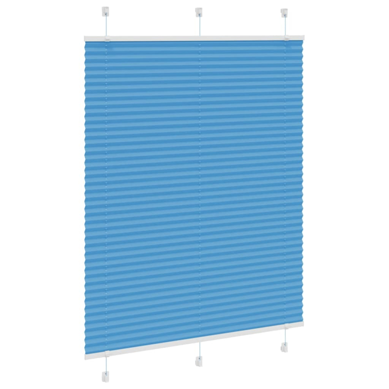 Plissee Blau 105x150 cm Stoffbreite 104,4 cm Polyester