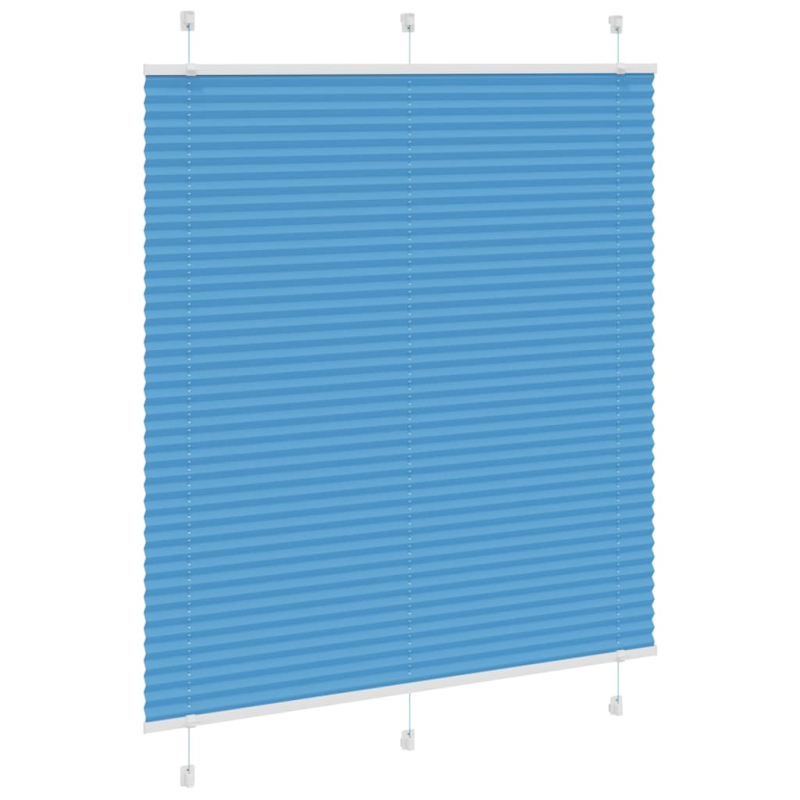 Plissee Blau 120x150 cm Stoffbreite 119,4 cm Polyester