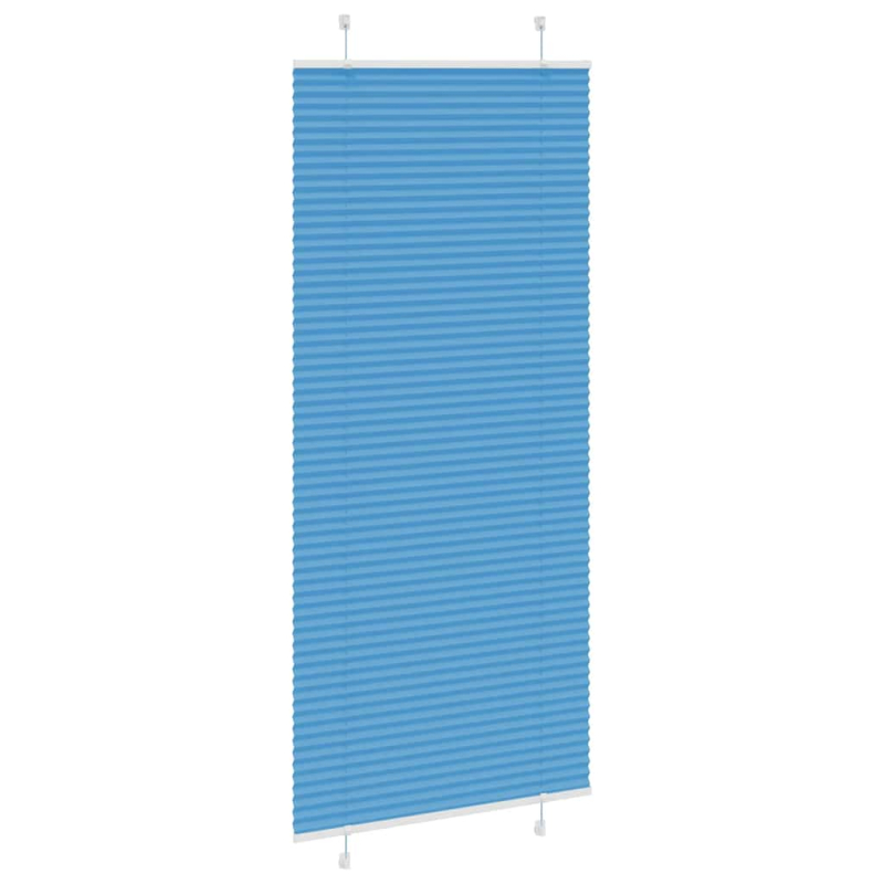 Plissee Blau 85x200 cm Stoffbreite 84,4 cm Polyester